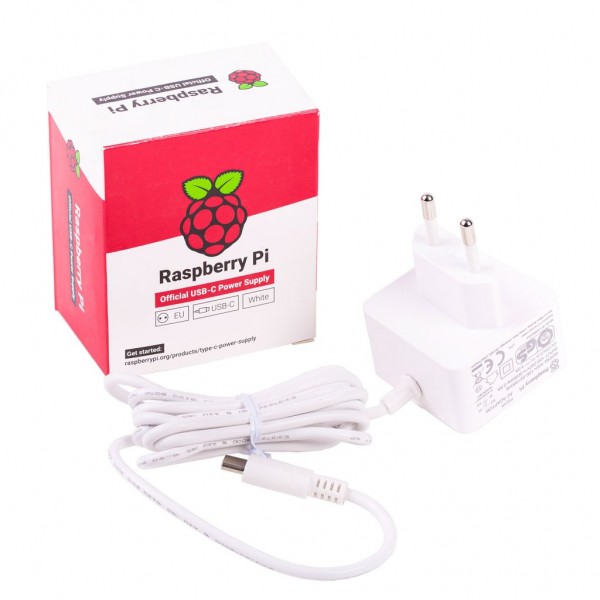 Raspberry Pi 4 Official 15W USB Type C Power Supply